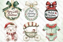 Baby’s 1st Christmas Clipart Sublimation Product Image 4