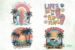 Retro Summer Png Clipart Product Image 1
