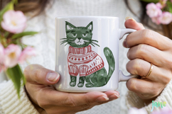 Watercolor Vintage Christmas Clipart Product Image 4