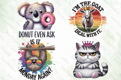 Sarcastic Animal Quote Sticker Clipart Product Image 4
