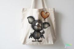 Quirky Bat Clipart Sublimation Product Image 4