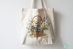 Daisy Flower Girl Watercolor Product Image 4