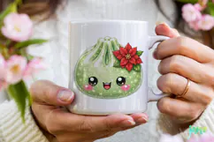 Glitter Christmas Dumpling Clipart Product Image 3