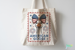 4th July Goose Stamp SVG Product Image 4
