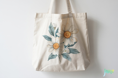 Daisy Flower Girl Watercolor Product Image 4