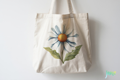 Daisy Flower Girl Watercolor Product Image 4
