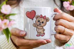 Valentine Teddy Bear Clipart Product Image 4