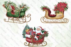 Christmas Sleigh Sublimation Clipart Product Image 4