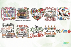 Teacher Embroidery Bundle Sublimation Product Image 2