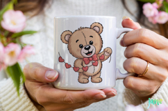 Valentine Teddy Bear Clipart Product Image 4