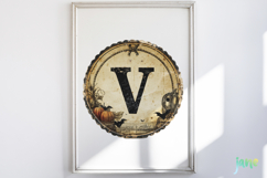 Retro Halloween Letter Clipart Product Image 5