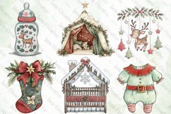 Baby’s 1st Christmas Clipart Sublimation Product Image 5