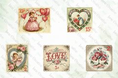 Victorian Valentine Postage Stamps Product Image 5