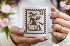 Halloween Postage Stamp SVG Product Image 4