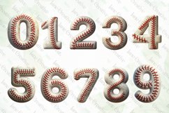 Baseball Durty Alphabet Sublimation Product Image 5