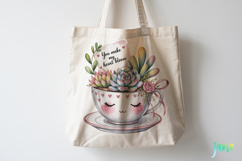 Valentine Succulent Pots PNG Product Image 3