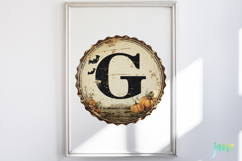 Retro Halloween Letter Clipart Product Image 5