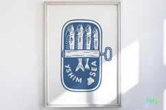 Retro Sardines SVG PNG Sublimation Product Image 5
