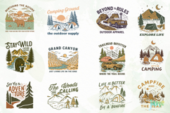 Vintage Outdoor Adventure &amp; Camping SVG Product Image 7