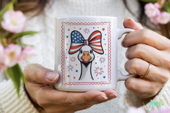 4th July Goose Stamp SVG Sublimation Product Image 2