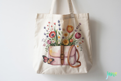 Watercolor Spring Flowers Clipart Product Image 3