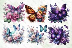 Spring Butterfly Clipart Sublimation Product Image 5