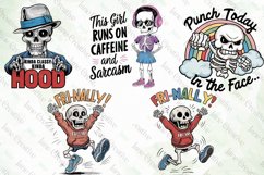 Funny Cute Skeleton Sublimation Clipart Product Image 5