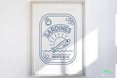 Retro Sardines SVG PNG Sublimation Product Image 5