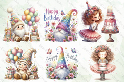 Watercolor Happy Birthday Sublimation Product Image 6