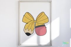 Teacher Coquette Bows SVG PNG Product Image 5
