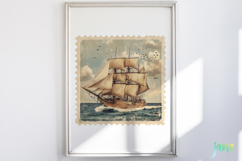 Nautical Vintage Stamp Sublimation Product Image 5
