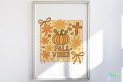 Pumpkin Autumn Coquette Bow Sublimation Product Image 5