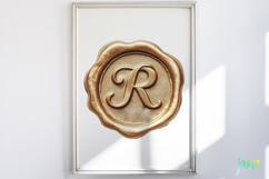 Gold Wax Stamp Letter Clipart Product Image 5