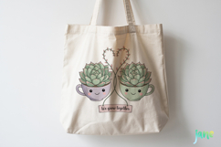 Valentine Succulent Pots PNG Product Image 3