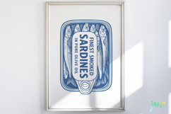 Retro Sardines SVG PNG Sublimation Product Image 5