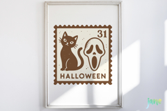 Halloween Postage Stamp SVG Product Image 2
