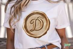 Gold Wax Stamp Letter Clipart Bundle Product Image 3
