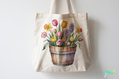 Watercolor Spring Flowers Clipart Product Image 3