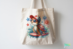 Sea Turtle 4th of July Clipart Product Image 3