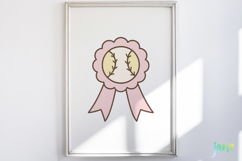 Retro Girly Baseball Clipart Sublimation Product Image 8