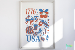 Coquette Bow 4th Of July Svg Product Image 5