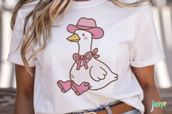 Cute Cowgirl Goose Bundle SVG PNG Bundle Product Image 6