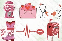 Valentine Clipart Sublimation Product Image 5