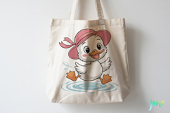 Summer Baby Duck Watercolor Clipart Product Image 4