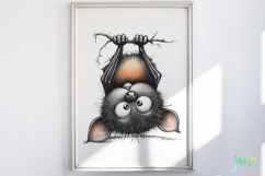 Quirky Bat Clipart Sublimation Product Image 5