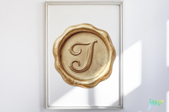 Gold Wax Stamp Letter Clipart Product Image 5