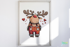 Quirky Funny Christmas Reindeer Clipart Product Image 5