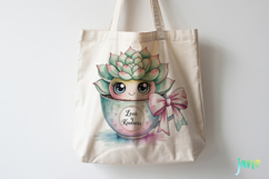 Valentine Succulent Pots PNG Product Image 3