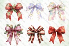 Christmas Bow Sublimation Clipart Product Image 5