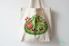Glitter Christmas Dumpling Clipart Product Image 4